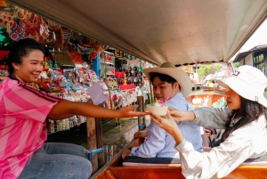 Bangkok : Maison traditionnelle, marché flottant et marché du train de Maeklong