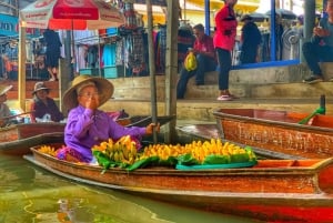 Bangkok: Mercato ferroviario e mercato galleggiante con giro in barca