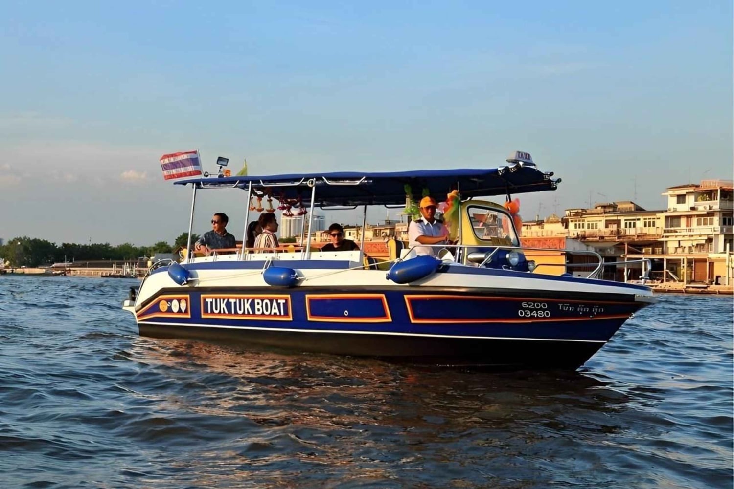 Bangkok: Paseo en lancha rápida Tuk Tuk por el río Chao Phraya