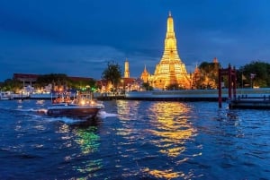 Bangkok: Paseo en lancha rápida Tuk Tuk por el río Chao Phraya
