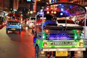 Bangkok: TUK TUK Tour Night Life Private med henting på hotellet