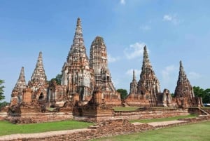 Bangkok: Excursão guiada de viagem de 1 dia aos templos de Ayutthaya, Património Mundial da UNESCO