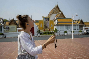 Bangkok: Excursão a pé pela joia cultural + cruzeiro guiado com jantar de 2 horas