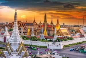 Bangkok: Grand Palace, Wat Arun and Wat Pho Evening Tour