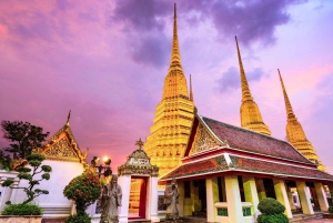 Bangkok: Wat Pho, Wat Arun ao entardecer e passeio pelo mercado de flores
