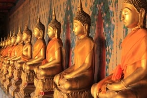 Bangkok : visite à pied privée d'une demi-journée de Wat Pho et Wat Arun