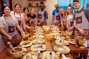 Bangkok: Clase de cocina tailandesa White Lotus con visita al mercado