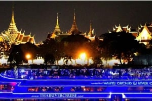 Bangkok: Cruzeiro com jantar no White Orchid Chao Phraya com cerveja grátis