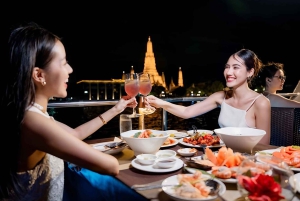 Bangkok: White Orchid Chao Phraya Cena en Crucero Cerveza gratis