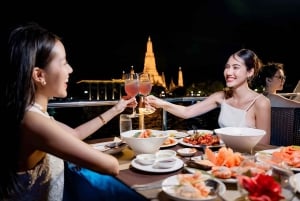 Bangkok: White Orchid Chao Phraya Middagskryssning gratis öl