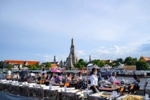 バンコク:ホワイトオーキッドクルーズ(ホテル送迎オプション付き)