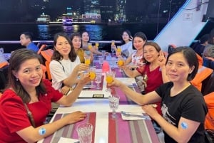 バンコク:ホワイトオーキッドクルーズ(ホテル送迎オプション付き)