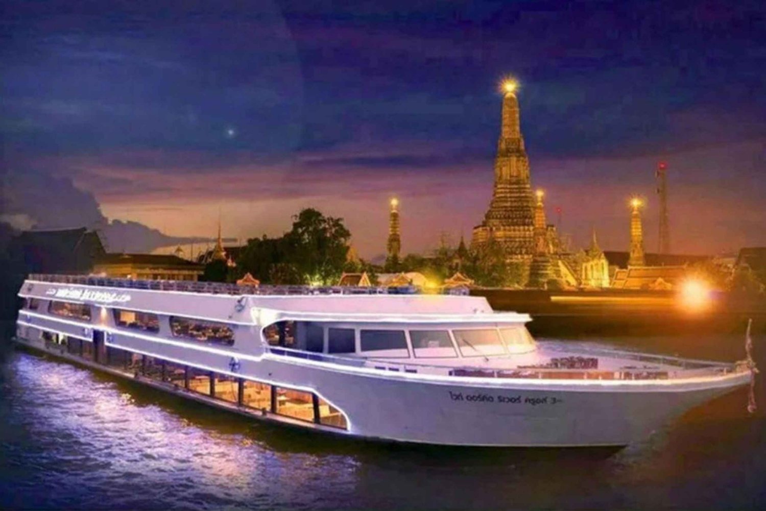Bangkok: White Orchid Chao Phraya Cruise, Thai Buffet & Beer