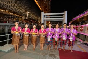 Bangkok: Prachtige Pearl Luxury Romantische Dinerrondvaart