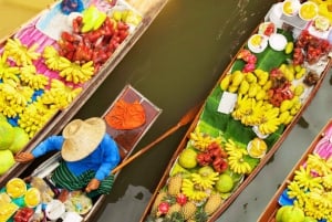 Bangkok : Principales attractions et visite guidée du marché flottant