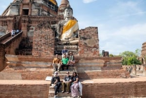 BKK: Ayutthaya, Maeklong-spoorweg, drijvende markt van Damnoen Saduak