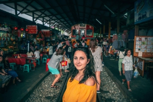 BKK: Ayutthaya, Maeklong-spoorweg, drijvende markt van Damnoen Saduak