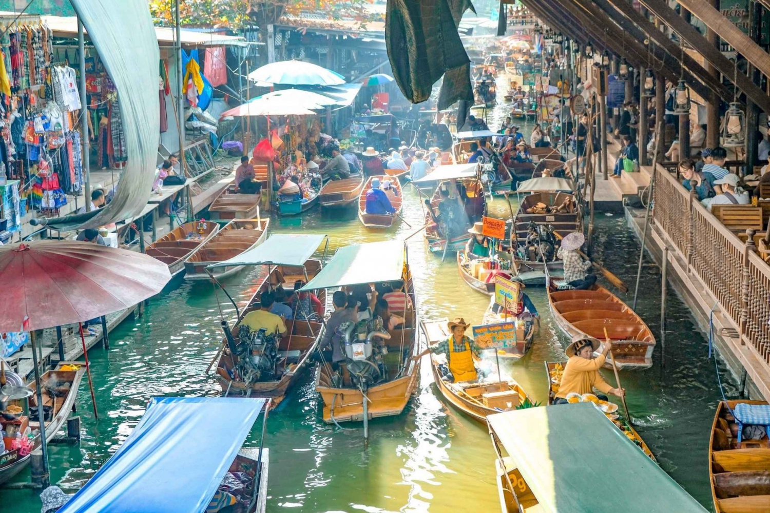 BKK : Privater Damnoen Saduak Floating Market Halbtag