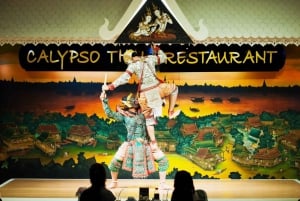 Calypso-illallinen, klassinen thaimaalainen tanssi ja kabaree-esitys