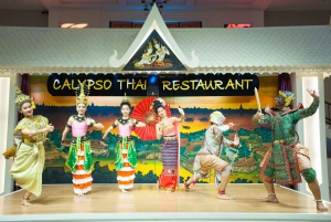 Jantar Calypso com dança clássica tailandesa e show de cabaré