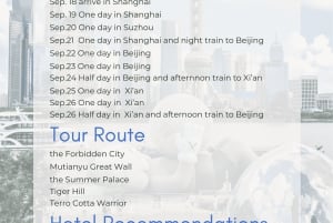 Customized Trip Plan/Itinerary for China Travel