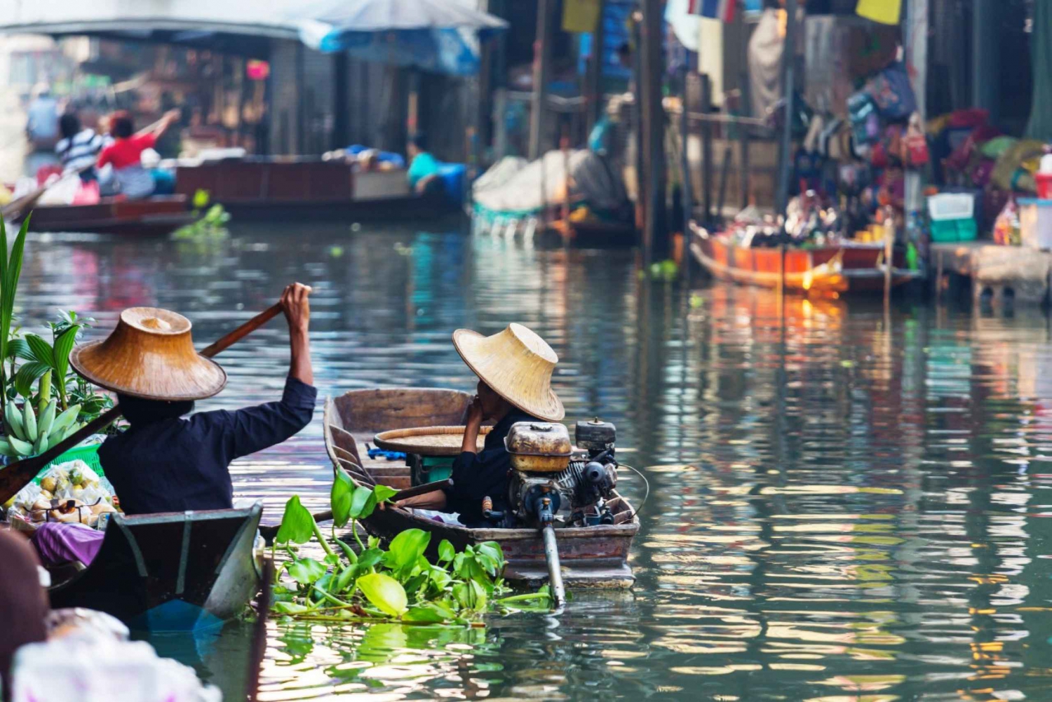 Bangkok: Damneon Saduak Floating & Train Markets Geführte Tour