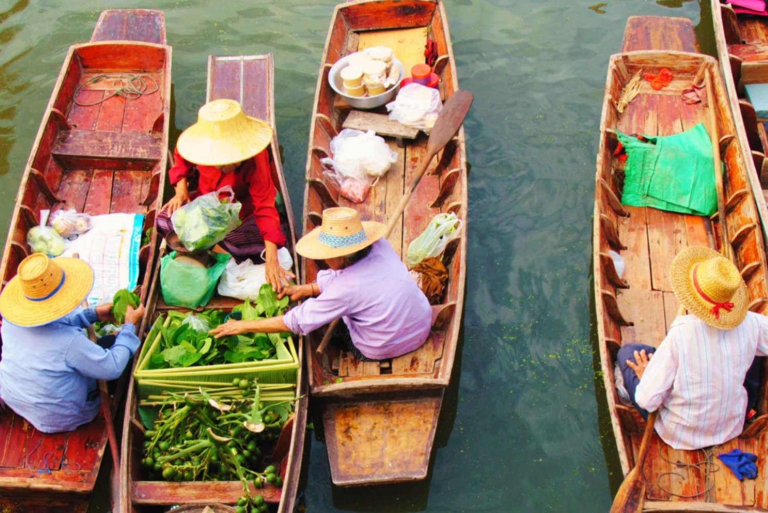 Bangkok : marchés flottants et ferroviaires privés avec visite de fermes