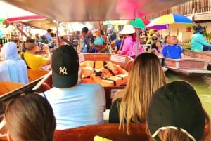 Bangkok : marchés flottants et ferroviaires privés avec visite de fermes