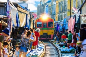 Privé auto drijvende markt: Damnoen Saduak + Amphawa + Meer