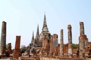 Damnoen Saduak flytende marked og kombinasjonsreise til Ayutthaya