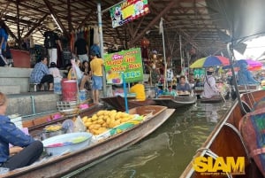 From Bangkok:Damnoen Floating Market and Railway Market Tour