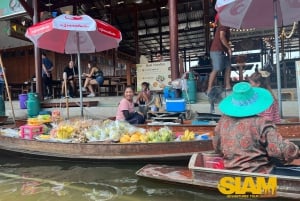 From Bangkok:Damnoen Floating Market and Railway Market Tour