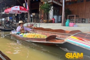 From Bangkok:Damnoen Floating Market and Railway Market Tour