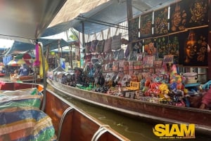 Damnoen Saduak Floating Market & River Kwai in Kanchanaburi