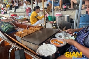 Damnoen Saduak Floating Market & River Kwai in Kanchanaburi