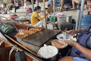 Damnoen Saduak drijvende markt , River Kwai & treinreis
