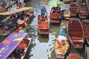 Damnoen Saduak & Maeklong Market inkluderer frokost - Privat tur