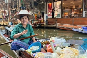 Damnoen Saduak & Maeklong Market inkluderer frokost - Privat tur