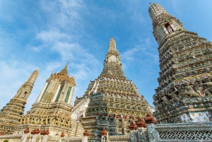 Tour privado a Damnoen Saduak, el Buda Reclinado y Wat Arun