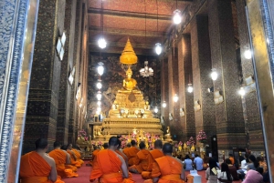 Tour privado a Damnoen Saduak, el Buda Reclinado y Wat Arun