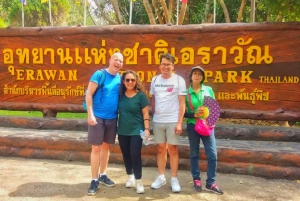 From Bangkok: Erawan National Park & Kanchanaburi Group Tour