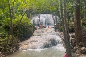 Wodospady Erawan i jaskinia Pra That w Kancanaburi