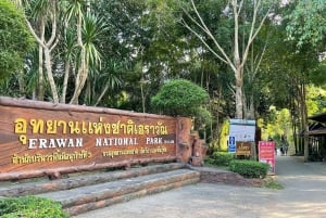 Erawan-vandfaldene og Pra That-grotten i Kancanaburi