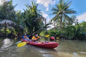 Utforska Bangkoks djungel med cykel, kajak och båt - liten grupp