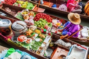 Explora Damnoen Saduak: Mercado Flotante, Tren y Cola Larga