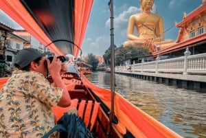 Fantástico Tour por los Canales de Bangkok en Barco de Cola Larga (2 Horas)