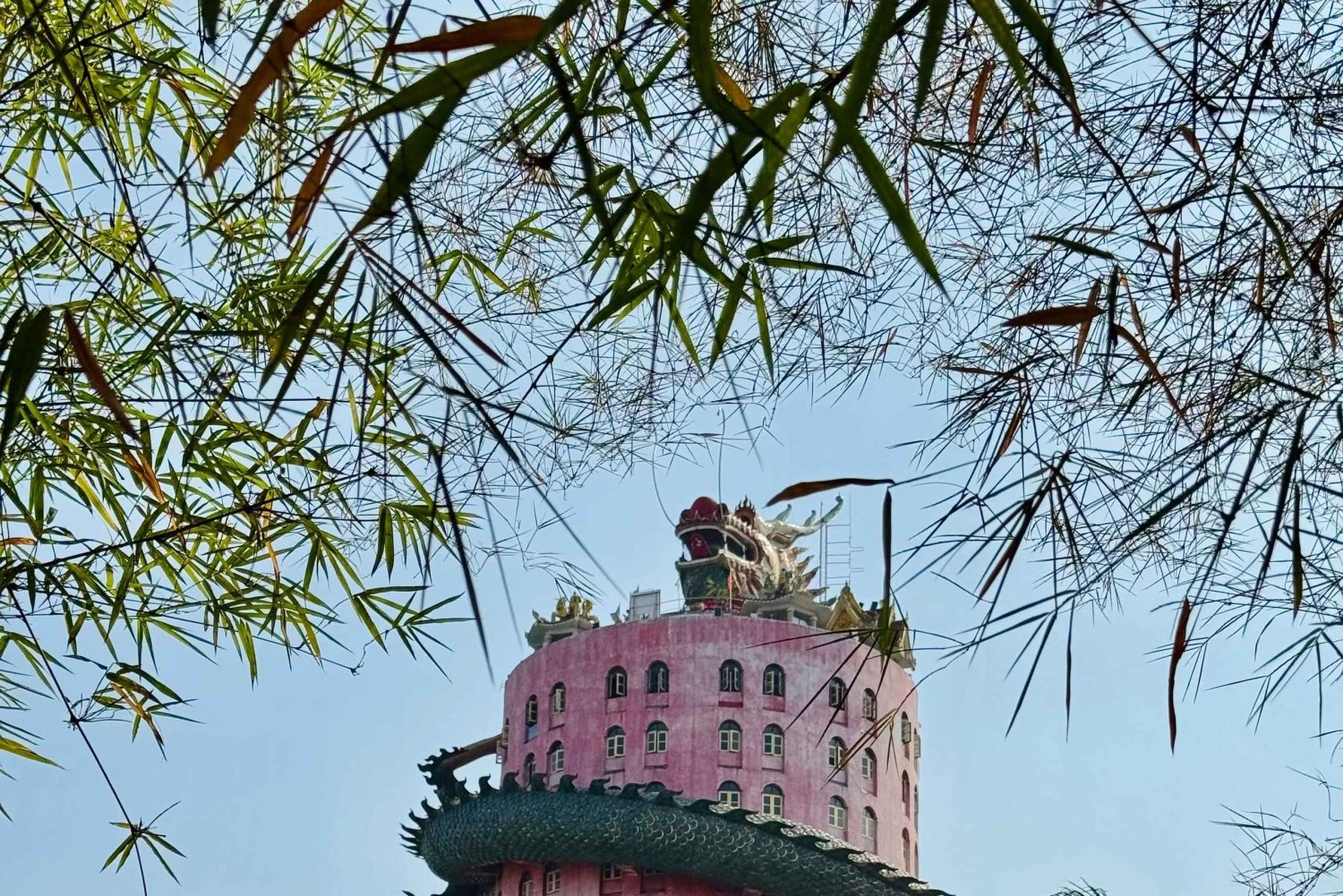 Pływający targ na łodzi wiosłowej i wycieczka prywatna do Świątyni Smoka