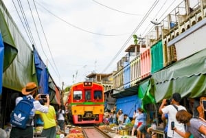 Floating Mkt & Maeklong Mkt Tour | Private Charter from Bkk