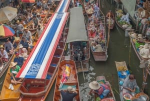 Bangkok: Tour dei mercati galleggianti e di Maeklong in charter privato