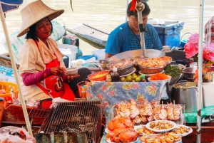 From Bangkok: Amphawa Floating Markets and Firefly Boat Tour